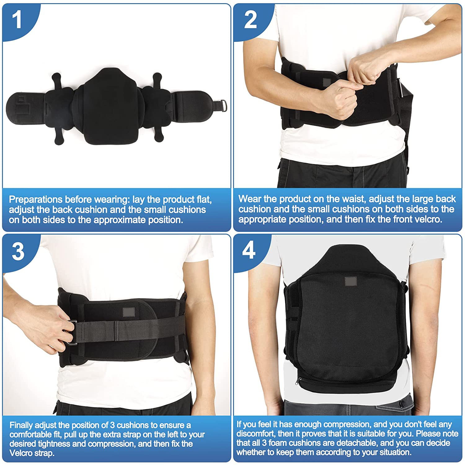 Lower Lumbar Back Brace Waist Brace Back Support L02