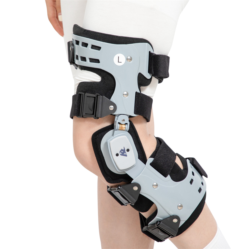 KANGDA Hinged Knee Brace, Adjustable Osteoarthritis Knee Support Brace