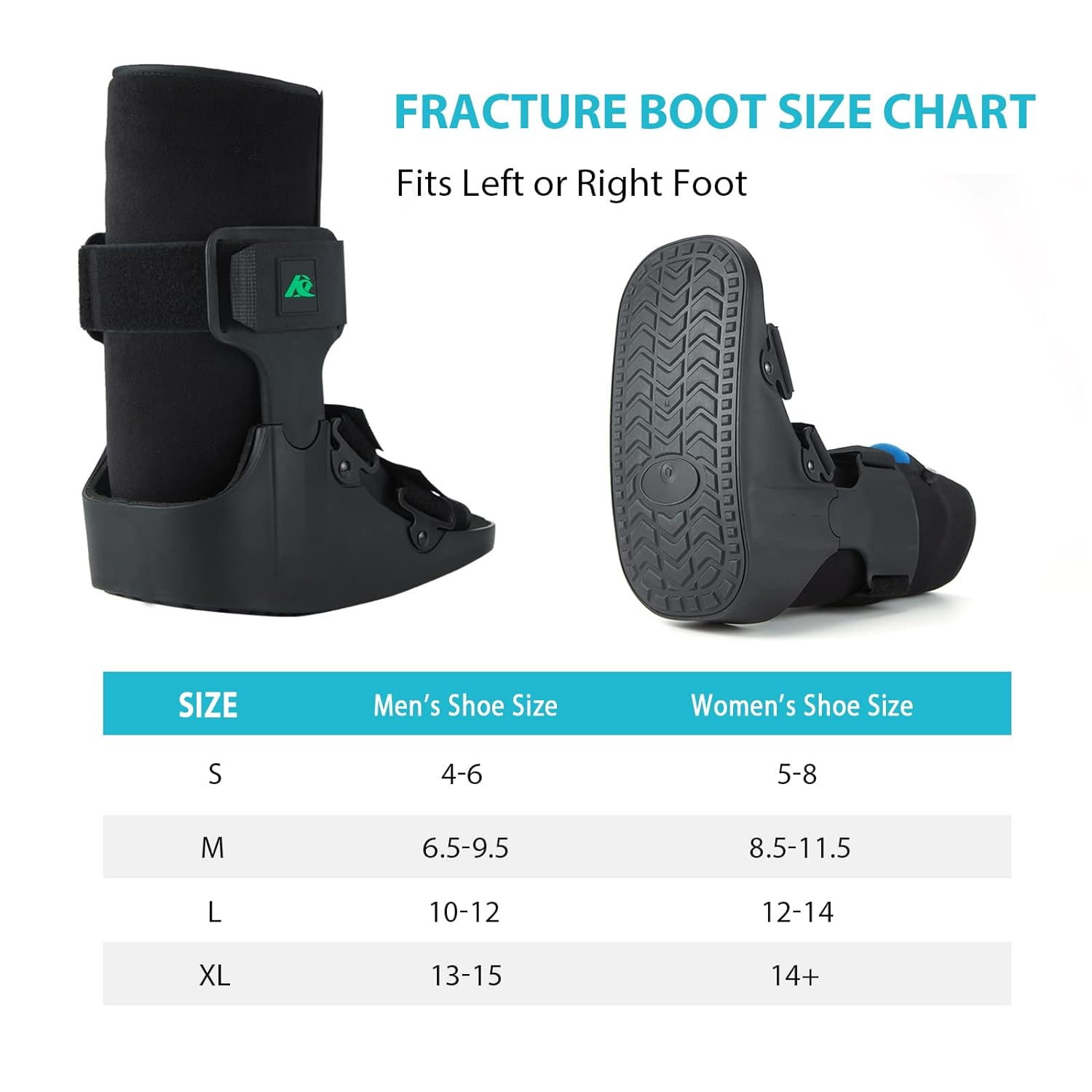 Inflatable Short Adjustable Walker Boot Brace for 03