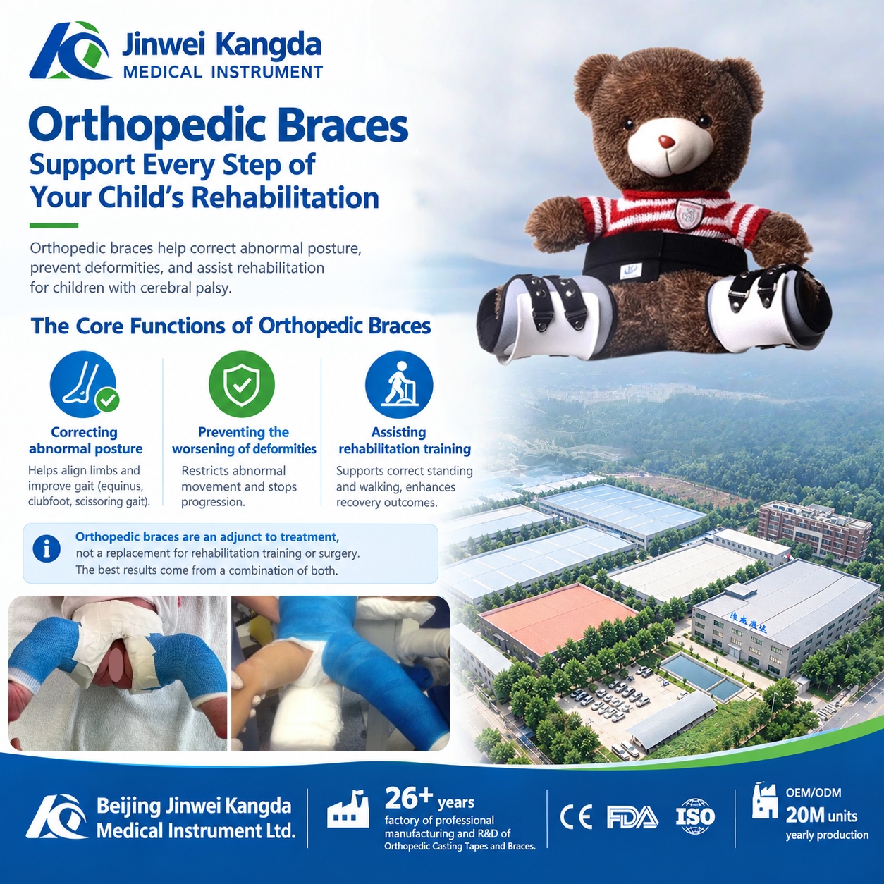 Orthopedic braces are vital tools in the treatment and management of children with cerebral palsy